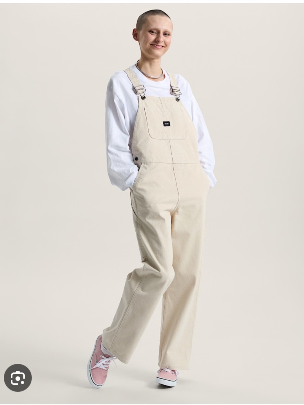 Vans Off-White Cotton Overalls